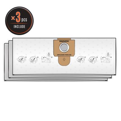 Фильтр-мешок синтетический DAVC 20TBH ( 3 шт.) Daewoo Power DAVC 20TBH