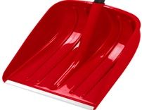 Лопата пластиковая ASL "Strong, Winter" 365×450мм цветная алюм. планкой без черенка Агростройлидер СНЕГ-01.42