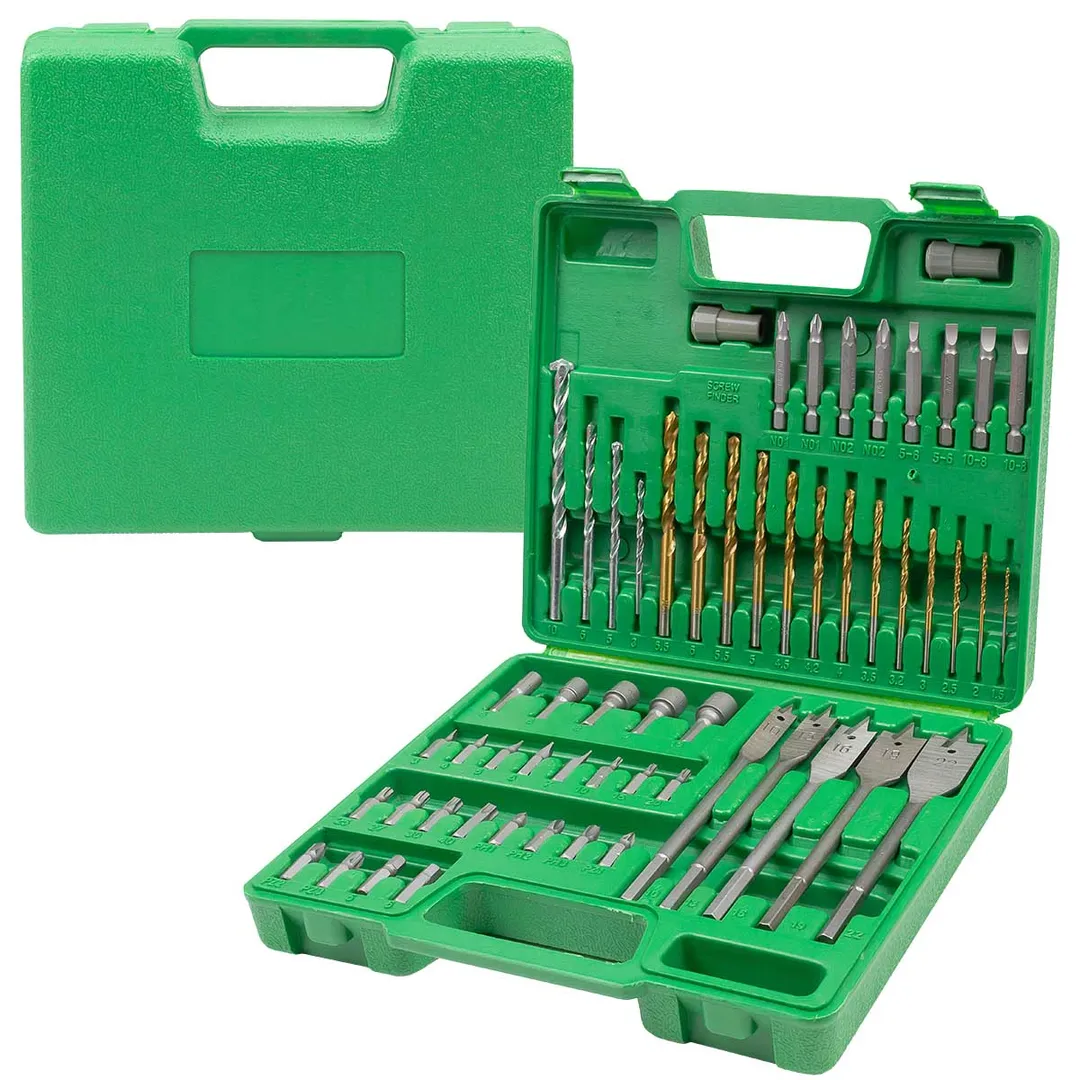 Набор бит и сверл по металлу, дереву, камню 57 пр RockForce RF-924U57