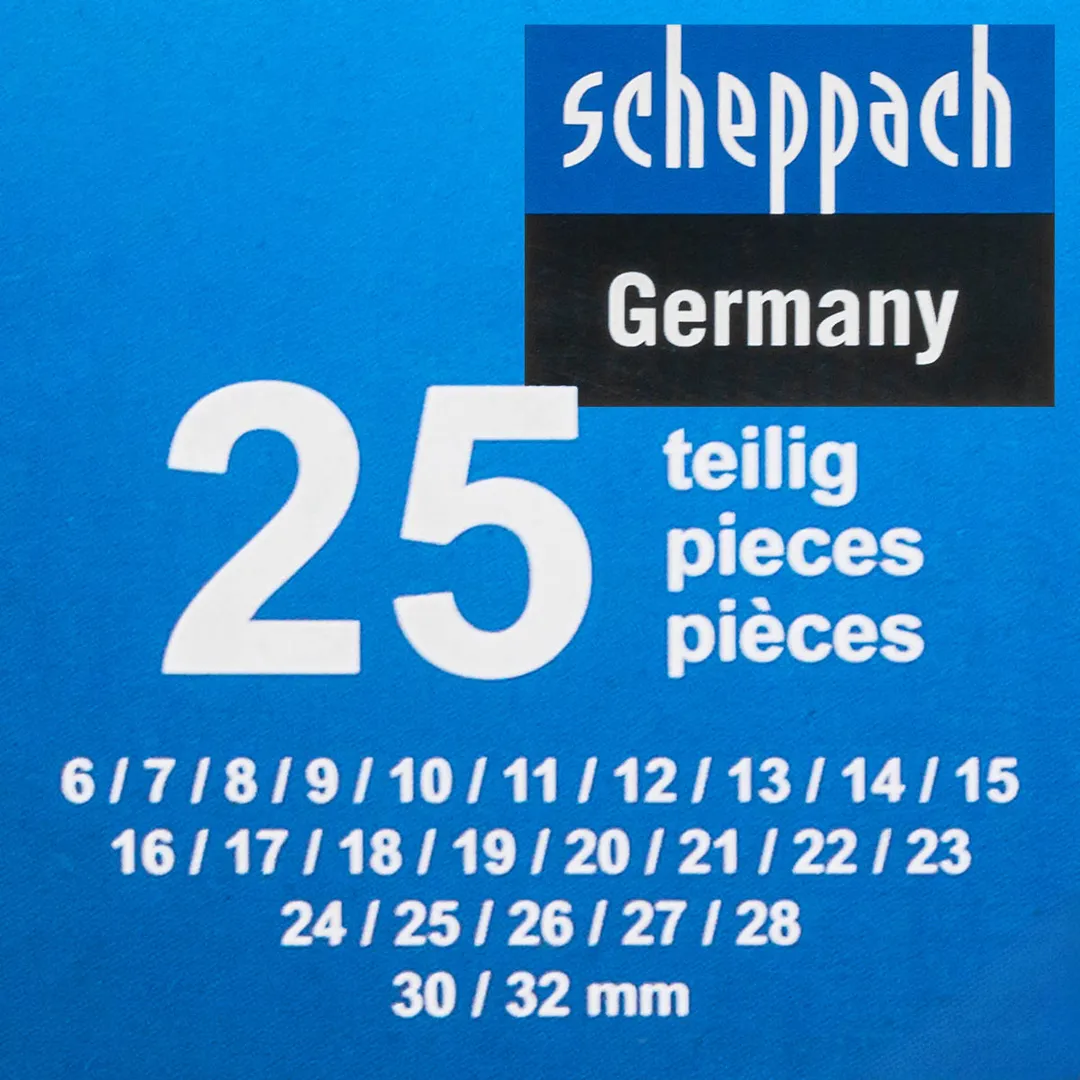 Набор комбинированных ключей 25 пр. 6-28, 30, 32 мм Scheppach Sch-5261P