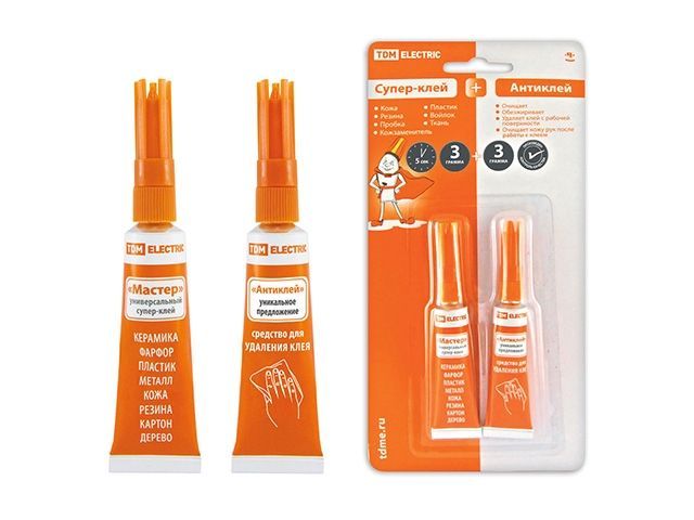 Супер-клей "Мастер" + антиклей/блистер TDM SQ0542-0009