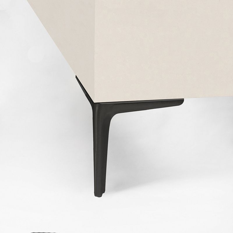 Опора мебельная мет. WINDSOR h180 угловая черный AKS 117397