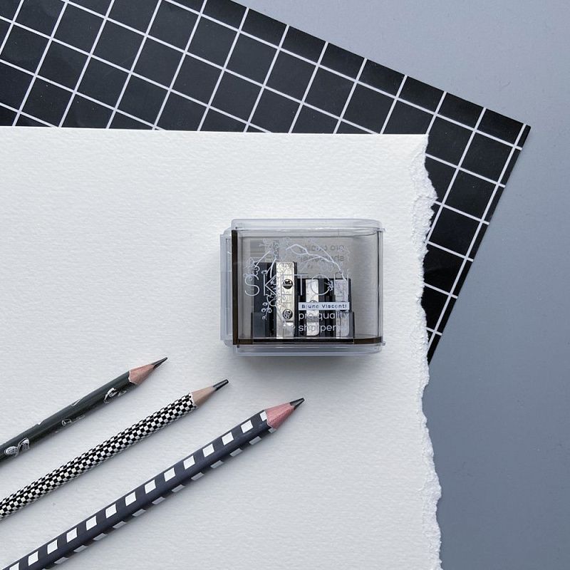 Точилка "Sketch&Art", 3 отверстия, с контейнером