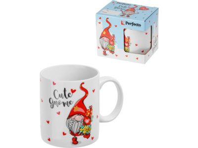 Кружка керамическая, в кор., 350 мл., CUTE GNOME-2, PERFECTO LINEA 30-202522