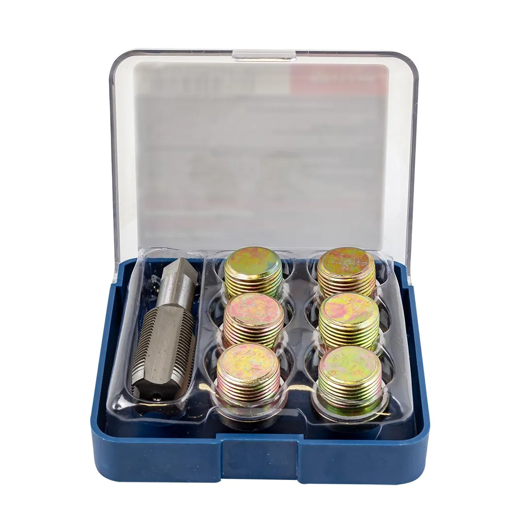 Набор для восстановления резьбы сливного отверстия поддона: M20х1,5 мм, 7 пр RockForce RF-917G20