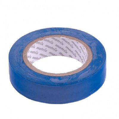 Изолента ПВХ, 15 ммх10 м, синяя, 150 мкм Matrix 88770
