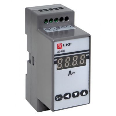 Амперметр AD-G31 цифровой на DIN однофазный EKF PROxima (без поверки ad-g31