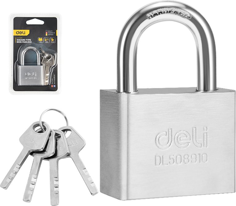 Замок навесной Deli EDL508910, 40 мм