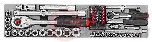 Набор инструментов 1/4''&1/2'' в ложементе 48 пр. Force C4482