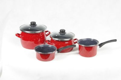 Кастрюля 1,5л (цил.) "Красный гранит" Сантэкс 1-2215412"Красный гранит"