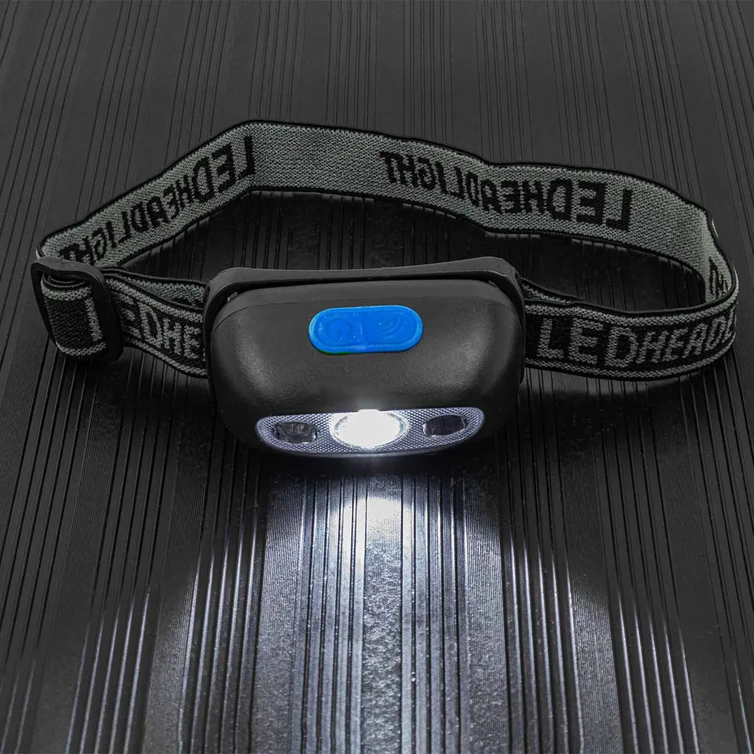 Фонарь светодиодный налобный аккумуляторный с сенсором бесконтактного включения 4 реж.раб., 500мАч Forsage F-GF1110