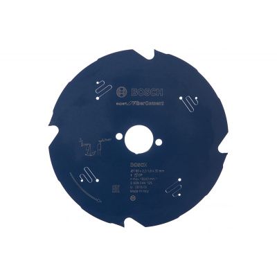 Диск пильный Bosch Expert for Fiber Cement по фиброцементу и гипсокартону 190x30мм 4T для погружных и ручных циркулярных пил 2608644125