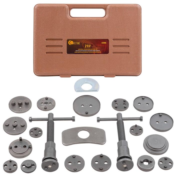 Набор инструментов для обслуживания тормозных цилиндров 21 пр. FORSTIME FT-65806