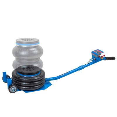 Домкрат подкатной пневматический 3,5 т, 6-12bar, 135-450 мм, 3 подушки, Ø270 мм Forsage F-YHQD-3WT-270B NEW(3,5)