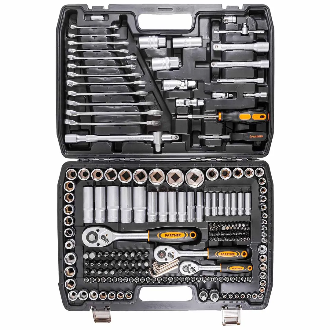 Набор инструментов 216 пр. 1/4''&3/8''&1/2'' 6-гр. Partner PA-38841