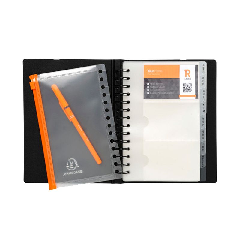 Визитница "Exacard", 200x145мм, черный