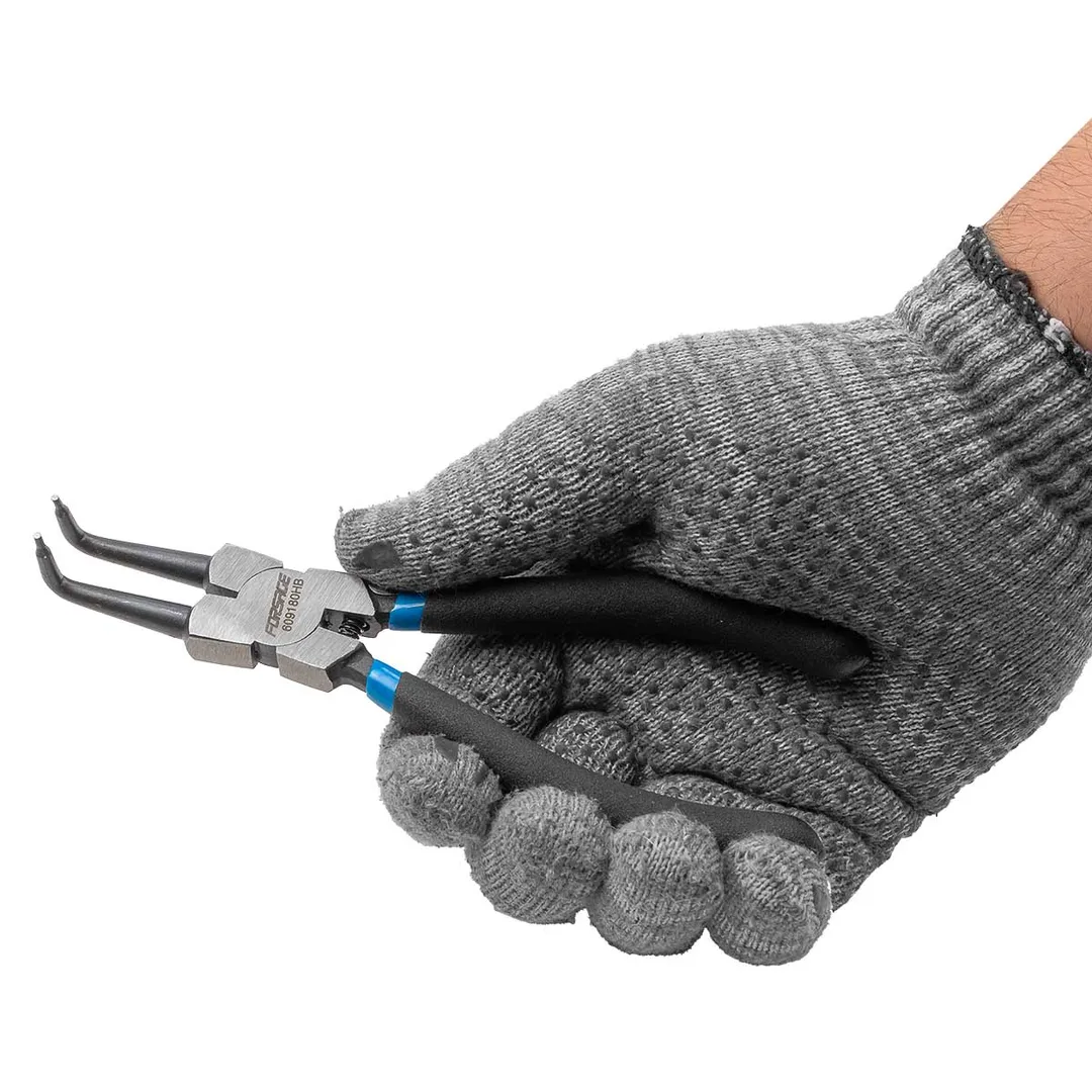 Съемник стопорных колец на сжим, гнутый на 90° 180 мм Forsage F-609180HB