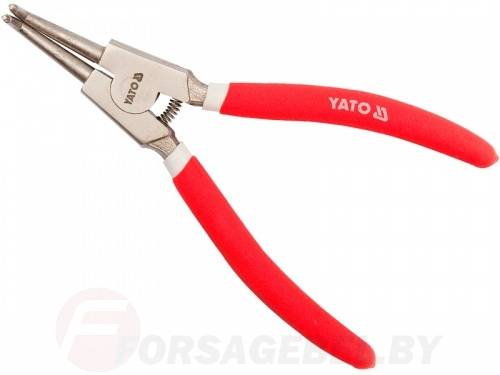 Съемник стопорных колец загнутый, разжим 225 мм CrV Yato YT-1989