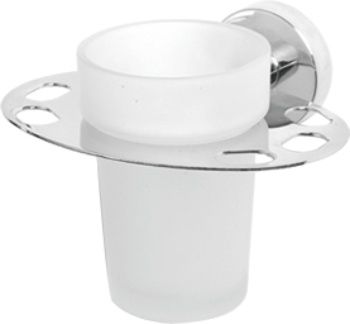 Стакан для зубной щетки, сталь + стекло, хром Ledeme L1706