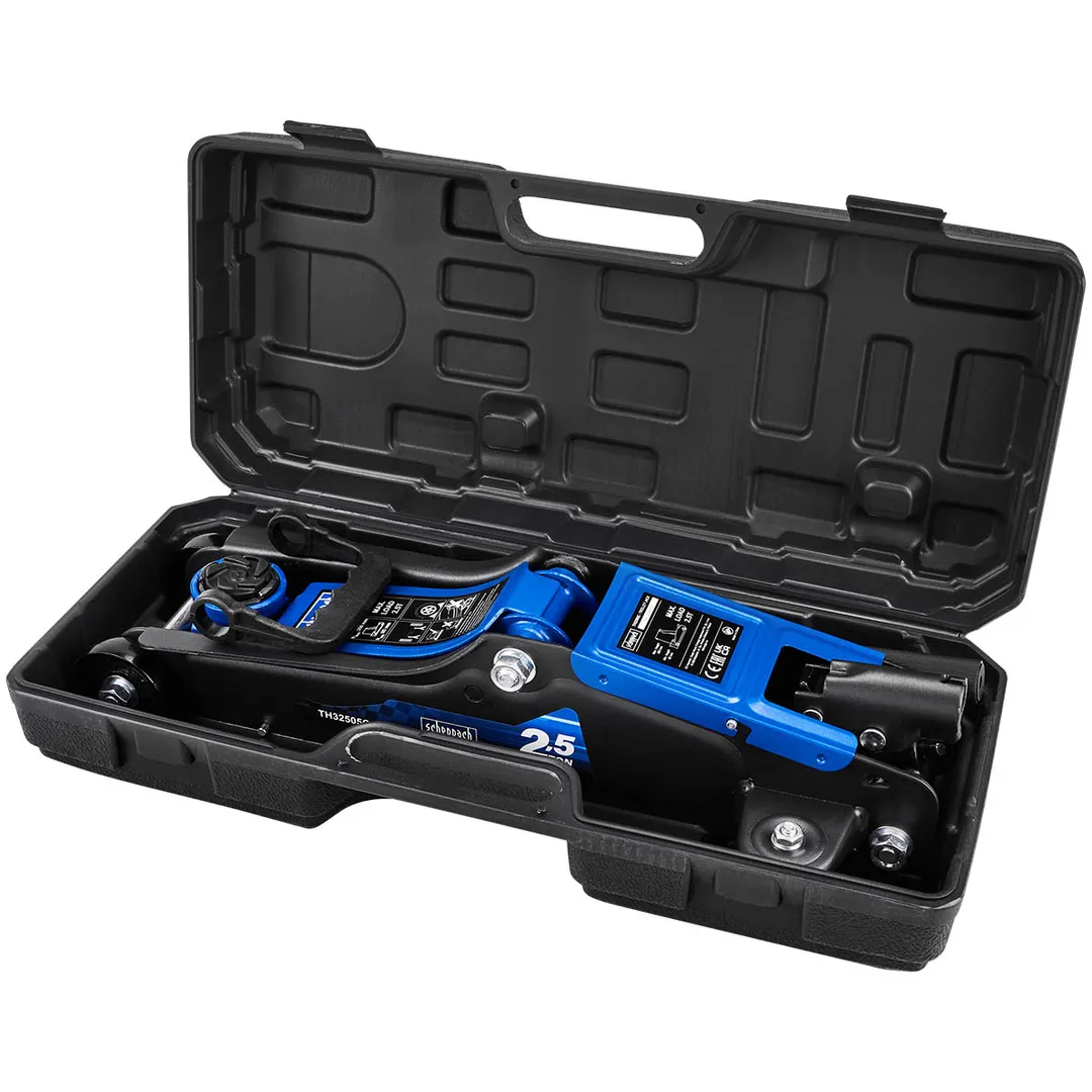 Домкрат подкатной гидравлический 2,5 т, 85-350 мм, в кейсе Scheppach Sch-TH32505C