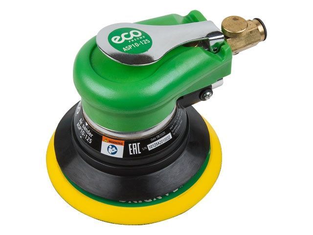 Пневмошлифмашина эксцентриковая (125мм, 10000 об/мин, 180л/мин) ECO ASP10-125