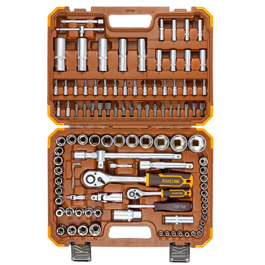Набор инструментов 108 пр. 1/4"&1/2" 6-гр. FORSTIME FT-41082-5