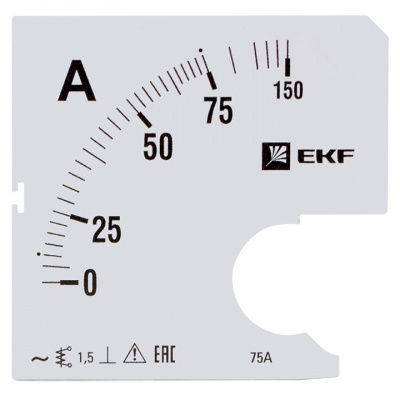 Шкала сменная для A961 75/5А-1,5 EKF PROxima s-a961-75