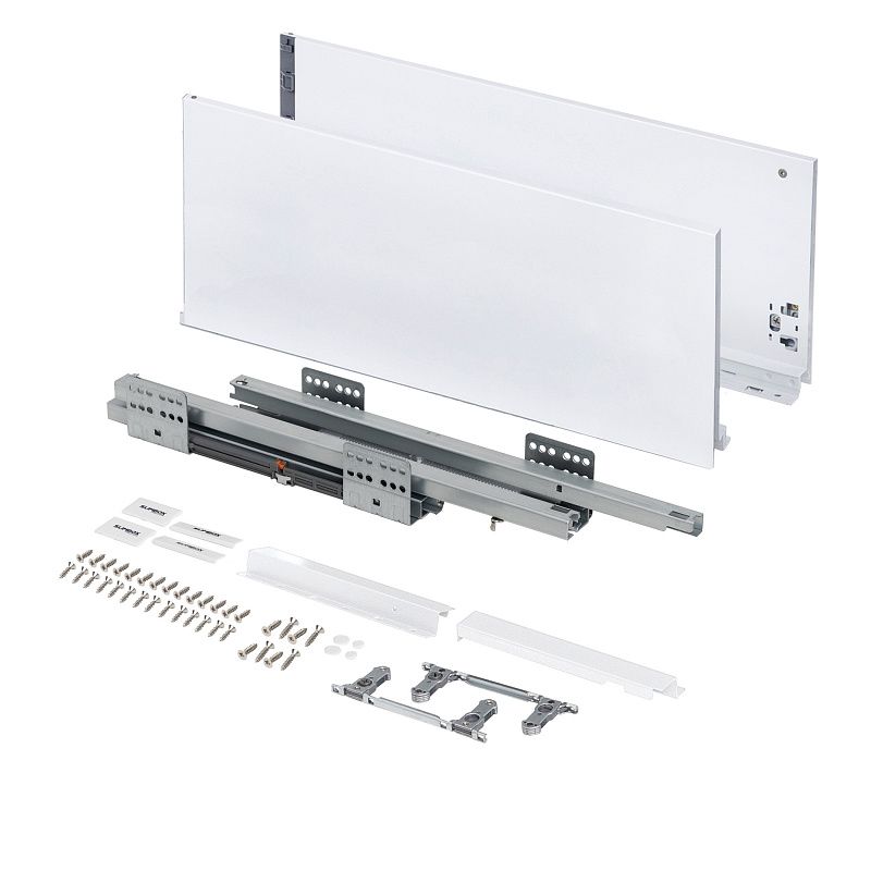 Система ящиков Evolution L-550 h199 белый SOFT CLOSE ДСП16мм SLIMBOX EVOLUTION 117828