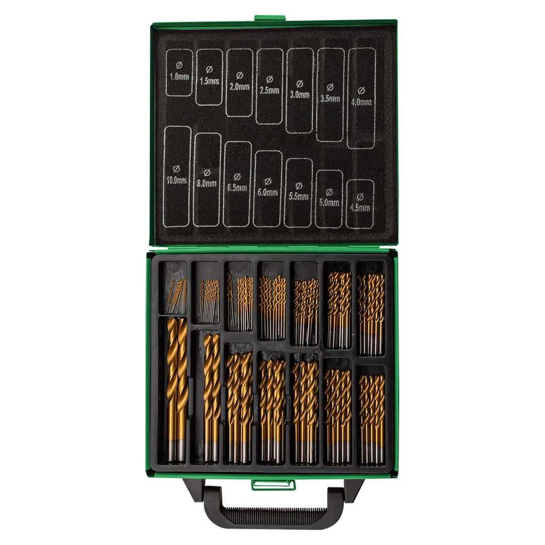 Набор сверл по металлу 1-10 мм 99 пр, для работы с мягкими металлами RockForce RF-924U98