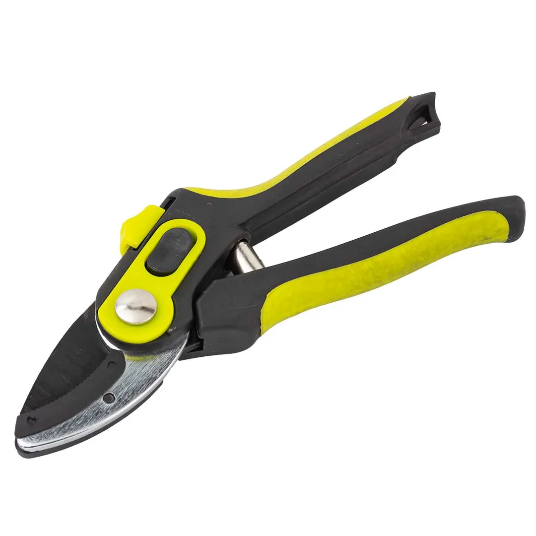 Секатор садовый в пластиковом корпусе с верхней фиксацией для сухих веток, L-215 мм, WMC TOOLS WMC-HW19120401-2