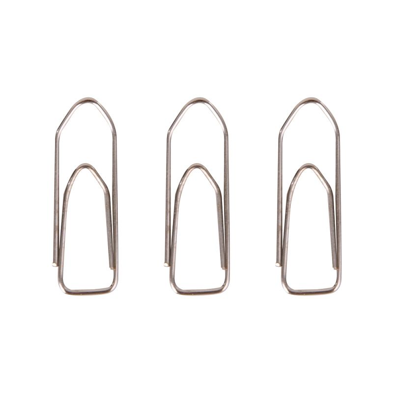 Скрепки "Deli", 28 мм, 100 шт, серебристый