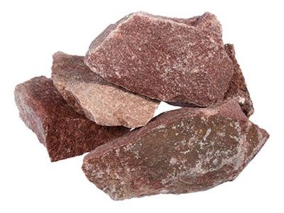 Камень "Кварцит малиновый", колотый 20 кг Банные штучки 003715