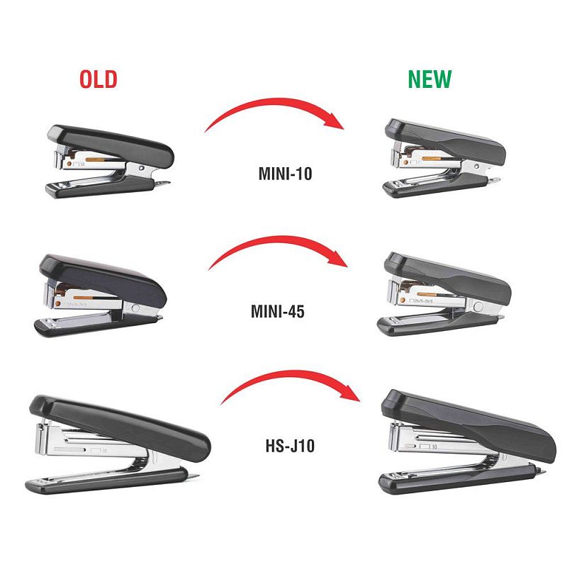 Скобосшиватель "HS-J10", №10, 20 листов, синий