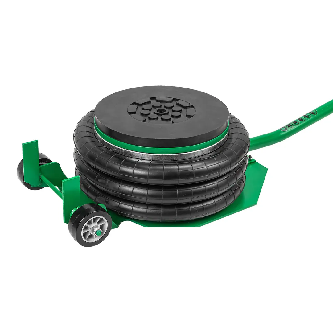 Домкрат подкатной пневматический 5 т, 6-12bar, 144-440 мм, 3 подушки, Ø320 мм RockForce RF-YHQD-3WT-320A