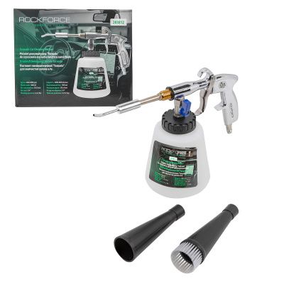 Пистолет пневматический"Tornado" для химчистки салона а/м с емкостью 1 л RockForce RF-203812