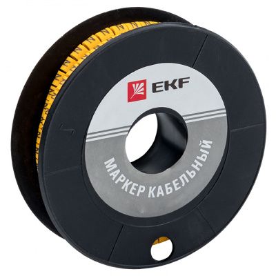 Маркер кабельный 1,5 мм2 "N" (1000 шт,) (ЕС-0) EKF PROxima plc-KM-1.5-N