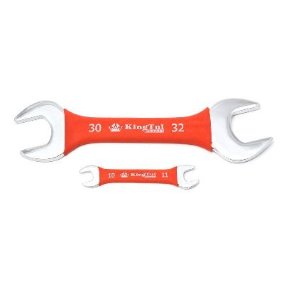 Ключ рожковый 10х11 мм в прорезиненной оплетке KingTul kraft KT-101011k(321011)