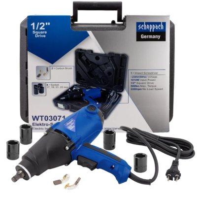 Гайковерт ударный электрический 1/2'' 1010W Scheppach Sch-WT03071