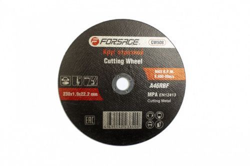 Круг отрезной по металлу 125x3.2x22.23мм Forsage F-CW105