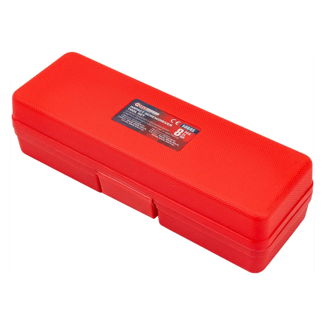 Отвертка ударная с набором бит и адаптером 8 пр ForceKraft FK-5064S