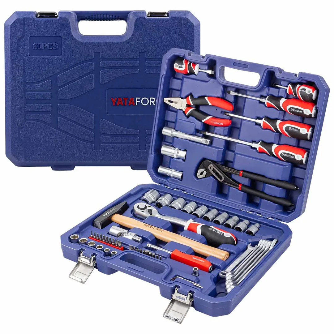 Набор инструментов 60 пр. 1/4''&1/2'' 6-гр YATAFORCE YF-4602-5