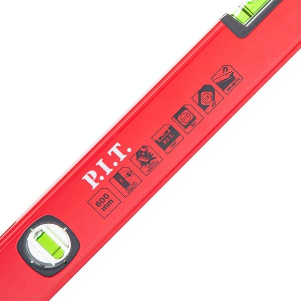 Уровень пузырьковый магнитный ADVANCE HSPL02-0600 (600мм, 3 капсулы, коробчатый,1мм/м) PIT HSPL02-0600