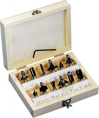 Набор фрез 12 шт. для фрезера, KWB 49757290