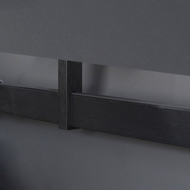 Штанга гардеробная прямоуг. FAME L-3000 с демпфером, черный браш AKS 113673