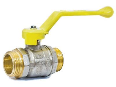 Кран шаровый 1/2" нар.-нар. ручка, газовый PN 40 LD LD.47.355.15