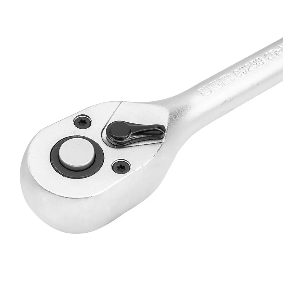 Трещотка реверсивная с резиновой ручкой 3/8'' JCB JCB-80233