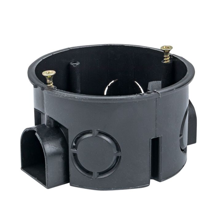 Коробка установочная приборная КМТ-010-044 со стыковочными узлами и саморезами для твердых стен (71х42) EKF PROxima plc-kmt-010-044