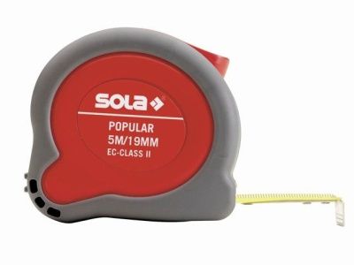 Рулетка 5м/19мм "Popular" PP SOLA 50024301