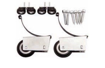 Комплект роликов SENATOR закрытый для 1 раздвижной двери 80 кг усиленные верхний подшипник AKS PLUS 48423