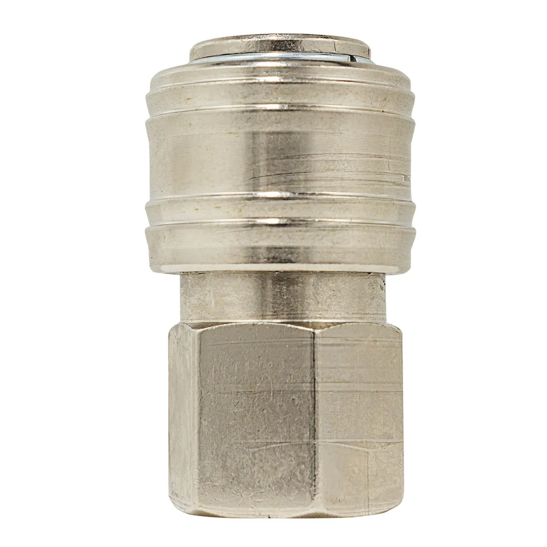 Быстроразъем пневматический с клапаном, "мама"-внутр. резьба 3/8" ForceKraft FK-SE1-3SF